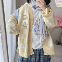 JK Yellow Cinnamoroll Cartoon Cardigan - Thumbnail 3