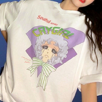 CRY GIRL PRINT TEE - Thumbnail 5