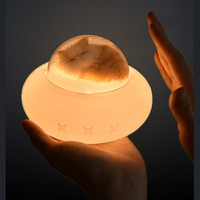 Pet spaceship cat silicone light soft rechargeable dog night light bedroom bedside light - Thumbnail 9
