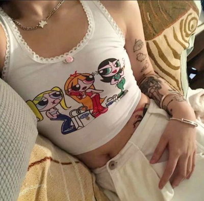 Powerpuff Lace Camisole Top Vest