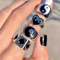 Free Shipping-CYBER PUNK RING ( SET / 4 PCS ) - Thumbnail 1
