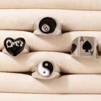 Free Shipping-CYBER PUNK RING ( SET / 4 PCS ) - Thumbnail 4