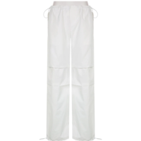 Free Shipping-WHITE BAGGY CARGO PANTS - Thumbnail 5