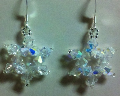 Crystal Snowflake Earrings