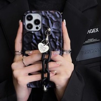 Chic Tin Paper iPhone Cases With Chain Pendant - Thumbnail 1