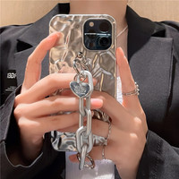 Chic Tin Paper iPhone Cases With Chain Pendant - Thumbnail 2