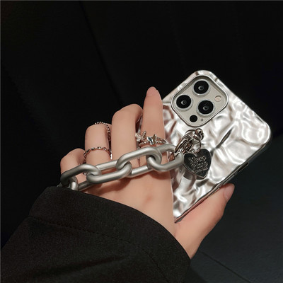 Chic Tin Paper iPhone Cases With Chain Pendant