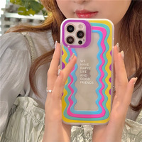 Laser Rainbow iPhone Case With Heart Bracket(iPhone7-iPhone13) - Thumbnail 3