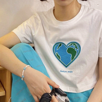 HEART OF THE EARTH EMBROIDERY CROP TOP - Thumbnail 2