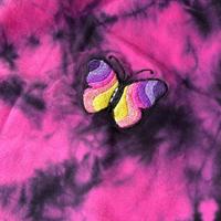 Colorful Butterfly Embroidery Tie-dyed Camisole Top Vest - Thumbnail 2
