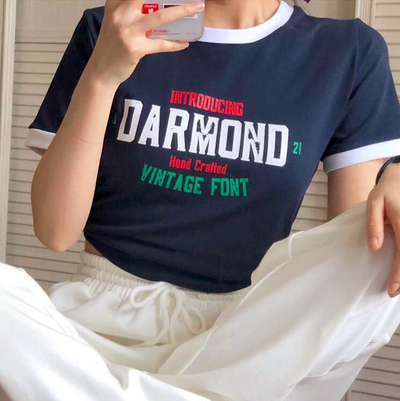 VINTAGE DARMOND CROP TOP