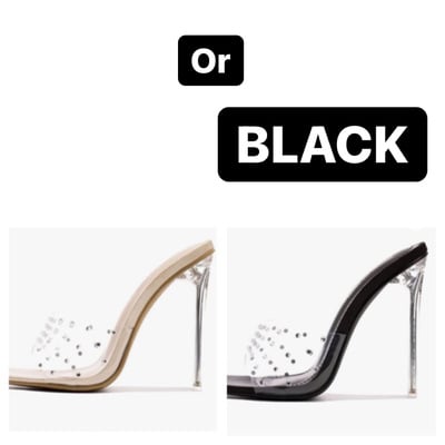 Rhinestone sandal stiletto -td