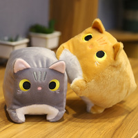 Kawaii Toast Square Kitty Cat Plush Toy - Thumbnail 1