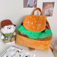 Harajuku hamburger bag multifunctional girl backpack - Thumbnail 6