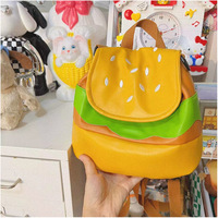 Harajuku hamburger bag multifunctional girl backpack - Thumbnail 2