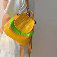 Harajuku hamburger bag multifunctional girl backpack - Thumbnail 1
