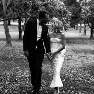 Beautiful mermaid strapless white satin ankle length wedding dresses with big bow back,854