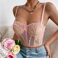 Sexy Embroidery Sling Backless Vest Tops - Thumbnail 2