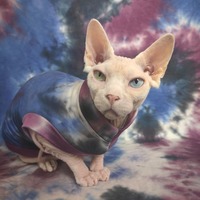 Blue Burgundy Black Tie Dye - Thumbnail 1