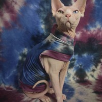 Blue Burgundy Black Tie Dye - Thumbnail 2