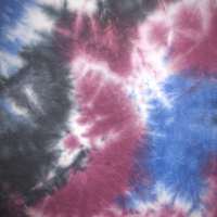 Blue Burgundy Black Tie Dye - Thumbnail 3