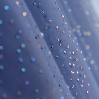 Blue tulle beads long prom dress A line evening dress - Thumbnail 3