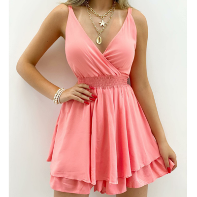 Women v-neck sleeveless sling dress