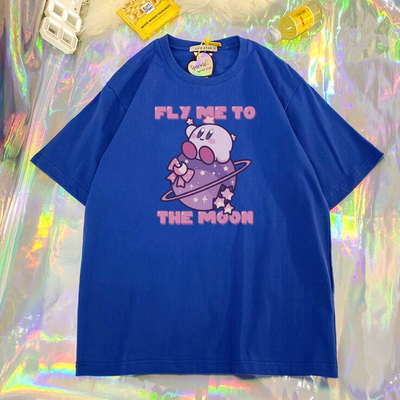 Fly me to the moon kirby print tee