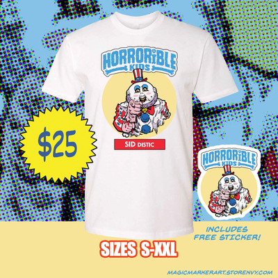 Horrorible kids "sid distic" shirt