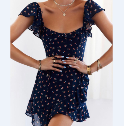 Women's Casual Print Sleeveless Dress