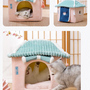 Japanese Sakura Snow Wind Four Seasons Villa Cats Dogs Pets Beds Nests-5