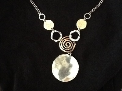 Spiral Metal Necklace
