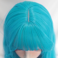 Mermaid blue Curly wigs - Thumbnail 5