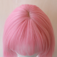 Pink air bangs short wigs - Thumbnail 2