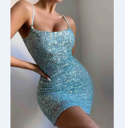 Sling Women'S Sequins Tight Dress