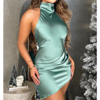 Casual Blue Sleeveless Dress - Thumbnail 1