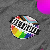 Progressive Detroit Pride Athletic Unisex T-Shirt - Thumbnail 2