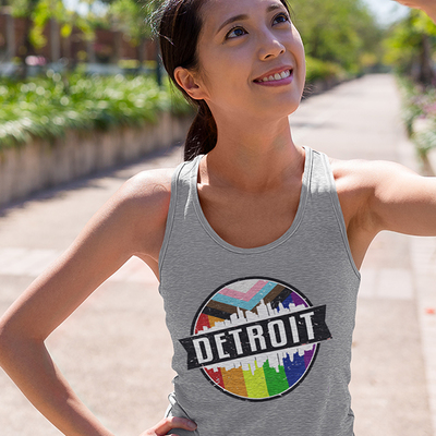 Progressive detroit pride athletic racerback tank