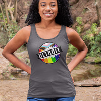 Progressive Detroit Pride Charcoal Grey Unisex Tank - Thumbnail 3