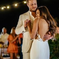 Charming Mermaid Cowl Neck Soft Satin Wedding Dress with Appliques - Thumbnail 3