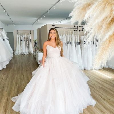 Fairy ball gown tulle sweetheart wedding dress with beading - Thumbnail 1
