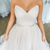 Fairy Ball Gown Tulle Sweetheart Wedding Dress with Beading - Thumbnail 1