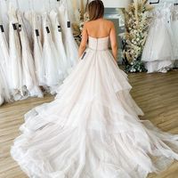 Fairy Ball Gown Tulle Sweetheart Wedding Dress with Beading - Thumbnail 2