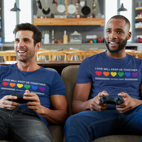 Detroit Love will keep us, heather navy t-shirt - Thumbnail 3