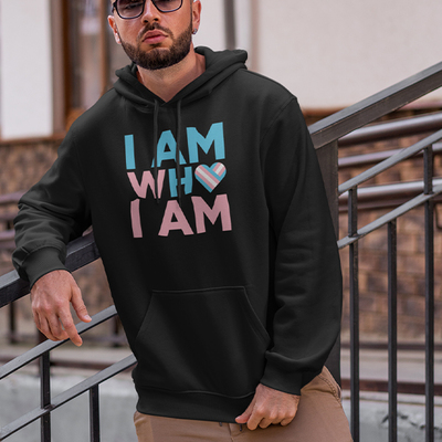 I am who i am transgender unisex hoodie