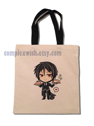 Black Butler - Sebastian cotton tote