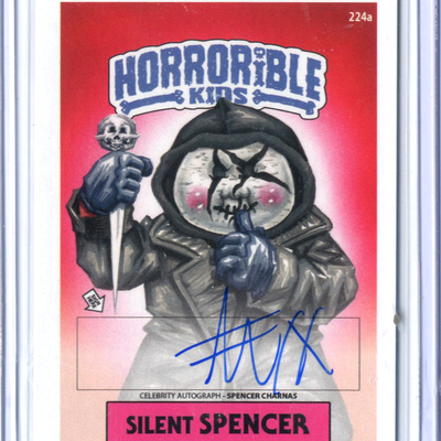 Silent spencer horrorible kids spencer charnas - celebrity auto card