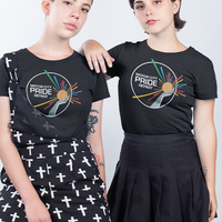 Detroit official logo, black women's t-shirt - Thumbnail 4