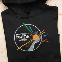 Detroit official logo, Unisex Hoodie - Thumbnail 2