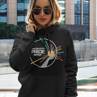 Detroit official logo, Unisex Hoodie - Thumbnail 4